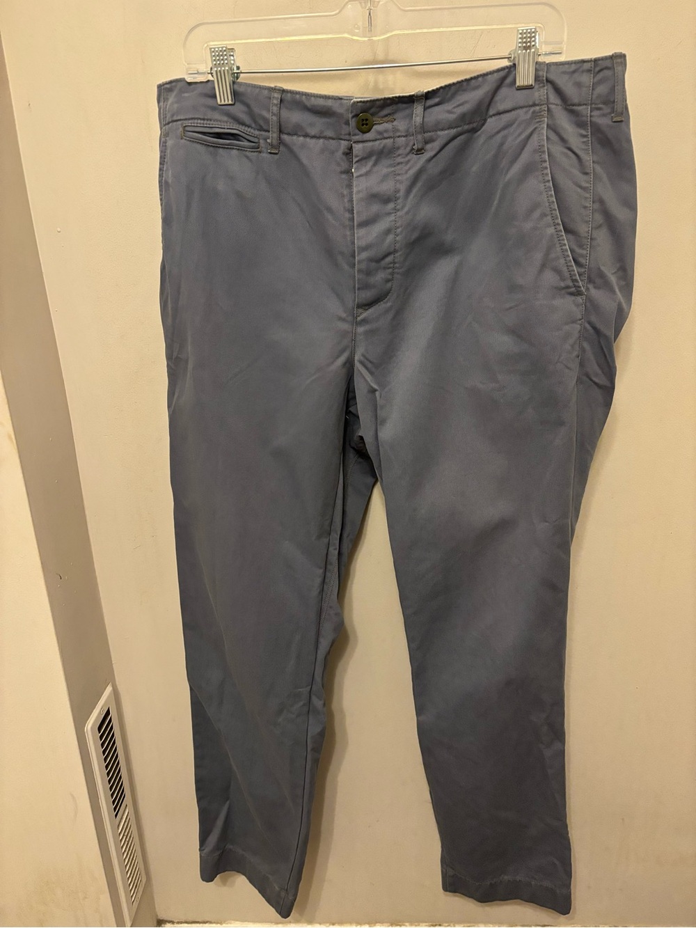 Wallace & Barnes Officer’s Chino Pants Blue Men’s 36x31 Field Cotton Trouser